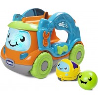 Chicco Raimondo il Camion Giramondo, Centro Attività per Bambini Elettronico e Parlante con Mini Veicoli Turbo Ball e Palline, con Attività Manuali, Luci e Suoni, Giochi Bambini 1 Anno, 4 Anni